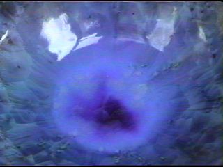 Blue Crystals inside a bowl